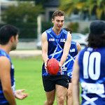 13-3-16. Members of the Unity Cup team during training at Caulfield Park wearing their new jumpers that were designed by Year 12 student  Jayden Beville. Photo: Peter Haskin