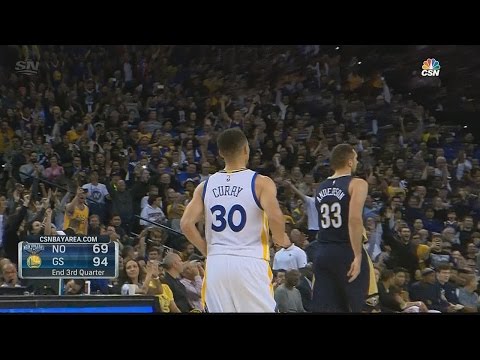 Stephen Curry is NOT HUMAN ! Deep 3-Pointer to beat the Buzzer - WARRIORS vs PELICANS - MAR 14, 2016