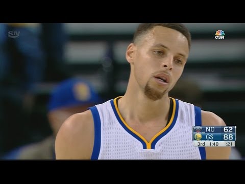 Stephen Curry PUTS ON A SHOW ! Crossovers + 3-Pointer - WARRIORS vs PELICANS - MAR 14, 2016