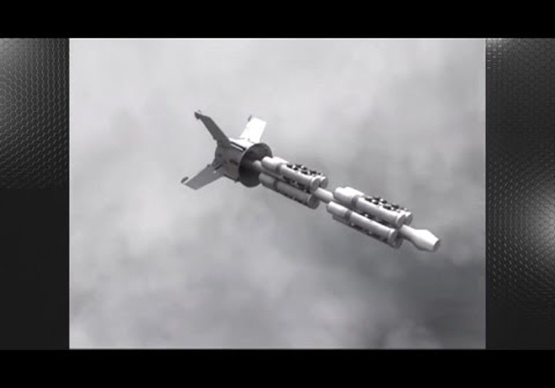 An image of CBU-105 cluster bomb. (YouTube)