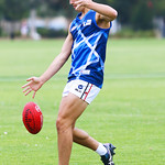 13-3-16. Members of the Unity Cup team during training at Caulfield Park wearing their new jumpers that were designed by Year 12 student  Jayden Beville. Photo: Peter Haskin