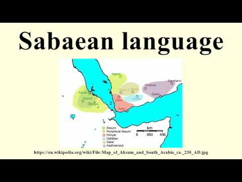 Sabaean language