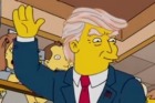 Homer Simpson appeared at a Trump rally in an episode last year.