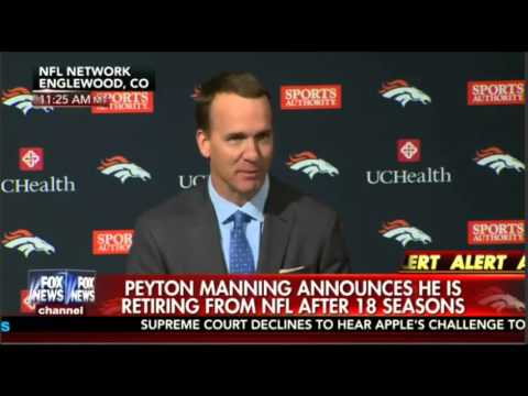 Peyton Manning Emotional Retirement Speech Press Conference | Peyton Manning Retires