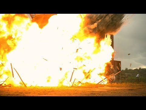 Huge Building Explosion at 2500fps - The Slow Mo Guys