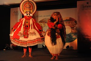 India Keralian Dancer Perform during the  Kerala Tourism press meet at city hotel in  Kolkata  on Thursday 21 January 2016