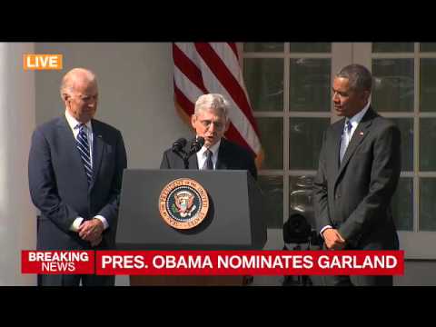 Watch Merrick Garland Accept Obama's SCOTUS Nomination in Emotional Speech