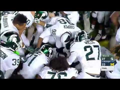 Michigan State Wins on Mishandled Michigan Punt