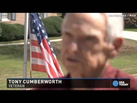 Veteran told he can't fly American flag in yard