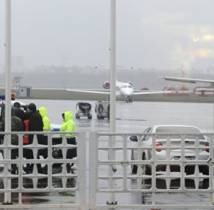 Members of operative services are seen at the airport of Rostov-On-Don, the point of destination of a Flydubai Boeing 737-800 which crashed in Rostov-On-Don, Russia, March 19, 2016.