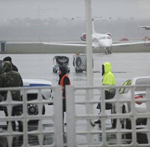 Members of operative services are seen at the airport of Rostov-On-Don, the point of destination of a Flydubai Boeing 737-800 which crashed in Rostov-On-Don, Russia, March 19, 2016.