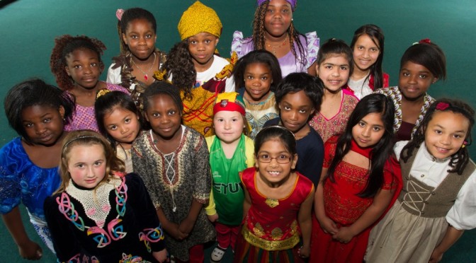 The future of Ireland at a Catholic girl's school in County Carlow. One of the white girls is Lithuanian.