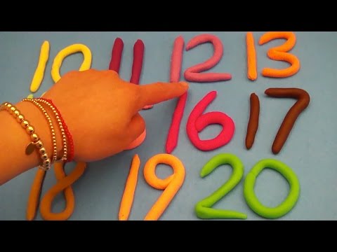 Learn To Count with PLAY-DOH Numbers! 1 to 20! Counting New Special Edition Mini Cans Opening