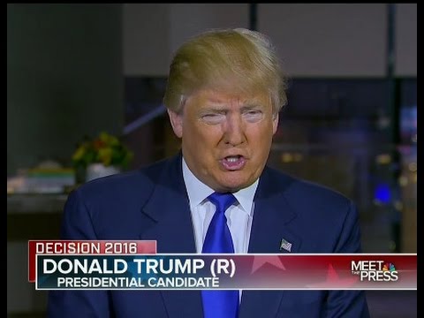 COMPLETE INTERVIEW: Chuck Todd Interviewes Donald Trump On "Meet The Press" (3/13/2016)