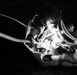 Cosmonaut Alexei Leonov taking a space walk