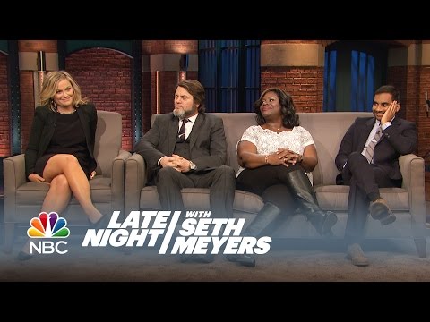 The Parks and Recreation Cast Answers Fan Questions - Late Night with Seth Meyers