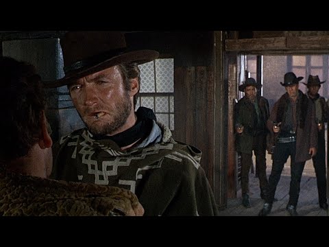 For a Few Dollars More - Clint Eastwood's Entrance (1965 HD)