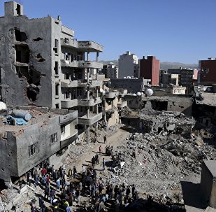 Buildings, which were damaged during the security operations and clashes between Turkish security forces and Kurdish militants, are seen in the southeastern town of Cizre in Sirnak province, Turkey March 2, 2016