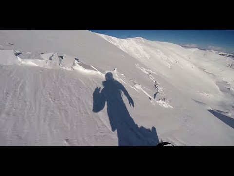 Avalanche filmed GoPro Hero3+ - Snowboarding (The Avalanche Guy)