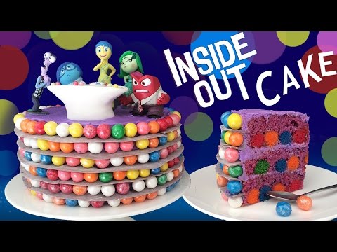 INSIDE OUT CAKE How To Cook That Ann Reardon Disney Pixar Movie Cake