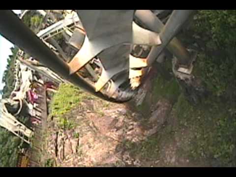 Nemesis Roller Coaster POV Front Seat Alton Towers UK England Inverted B&M Onride