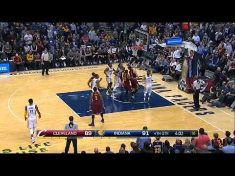 Myles Turner's MONSTER block on LeBron James' poster dunk attempt!