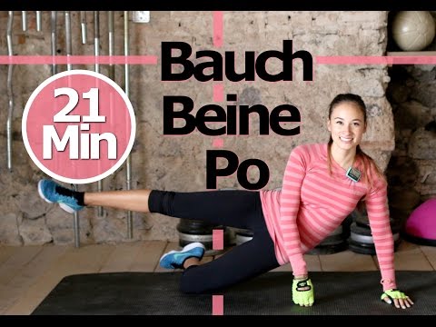 Bauch Beine Po Training für Zuhause - Ohne Springen - Knieschonend - Schöne Beine, flacher Bauch