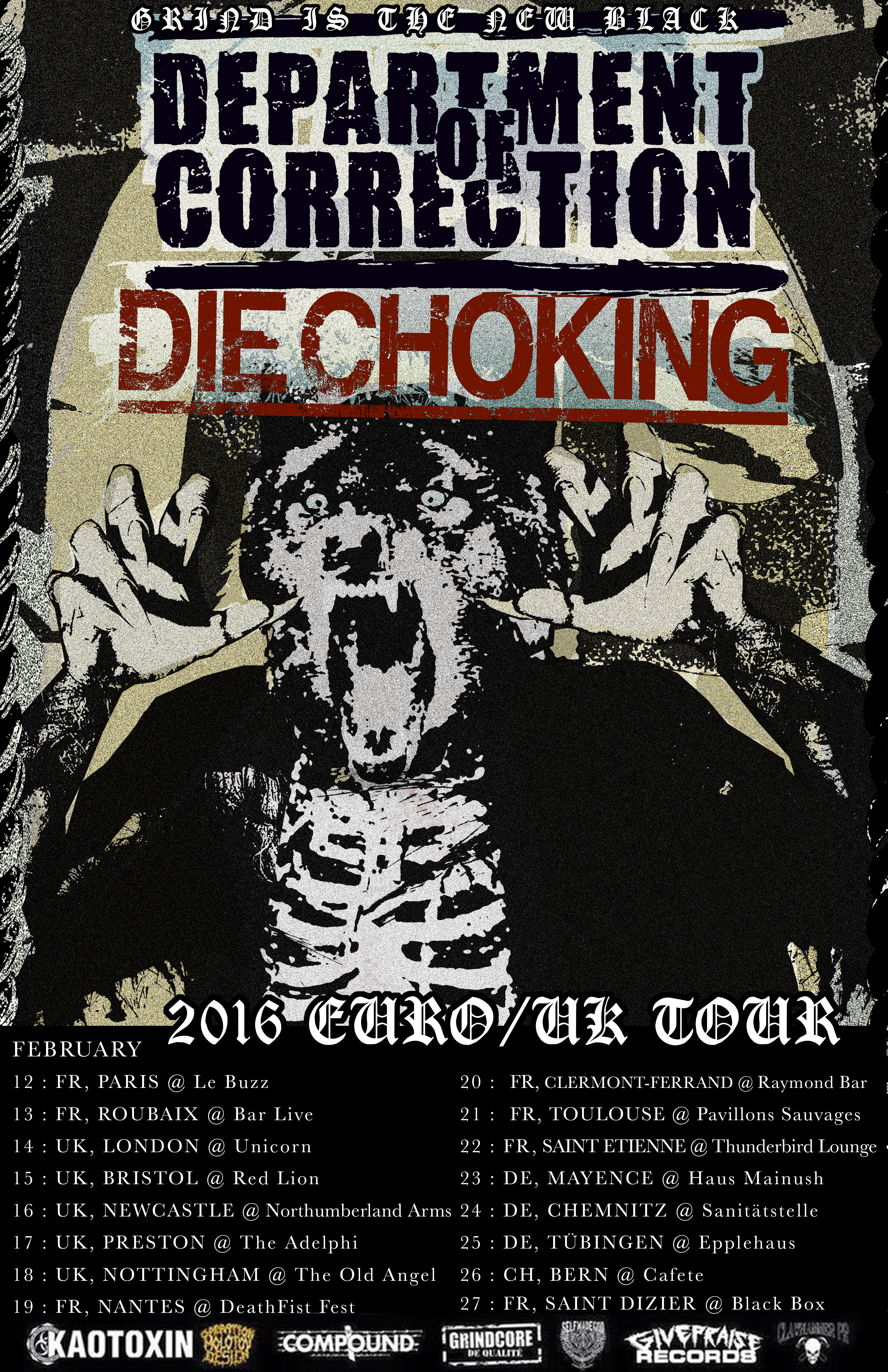 Die Choking - Department Of Correction -Europe