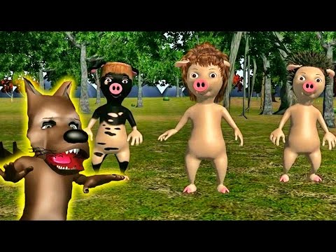 La Canción del Cuento de Los 3 Cerditos y El Lobo Feroz - Videos Para Niños - Cuentos Clásicos