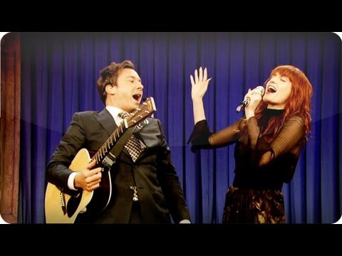 Audience Suggestion Box: Jimmy Fallon & Florence Welch Sing "Balls In Your Mouth"