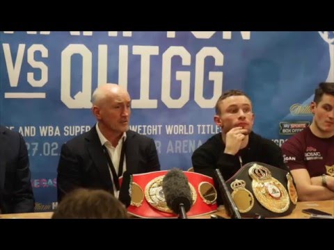 CARL FRAMPTON v SCOTT QUIGG (FULL) POST FIGHT PRESS CONFERENCE @ MANCHESTER ARENA