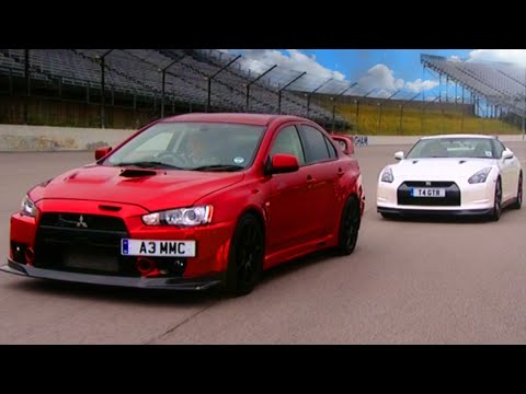 Nissan GTR vs Mitsubishi EVO FQ 400 - Fifth Gear