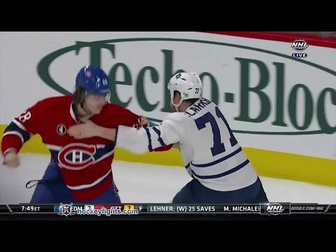 David Clarkson vs Nathan Beaulieu Feb 14, 2015