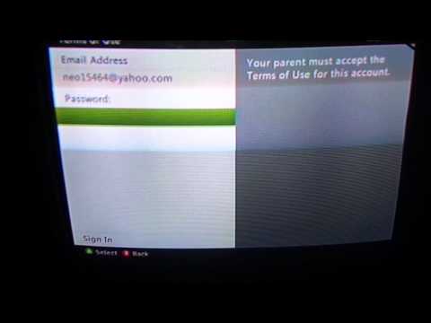 Can,t accept xbox live terms of use