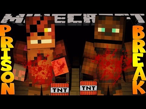 Minecraft PRISON BREAK - FIVE NIGHTS AT FREDDYS, FREDDY IS GOING TO KILL SHARKY!!!