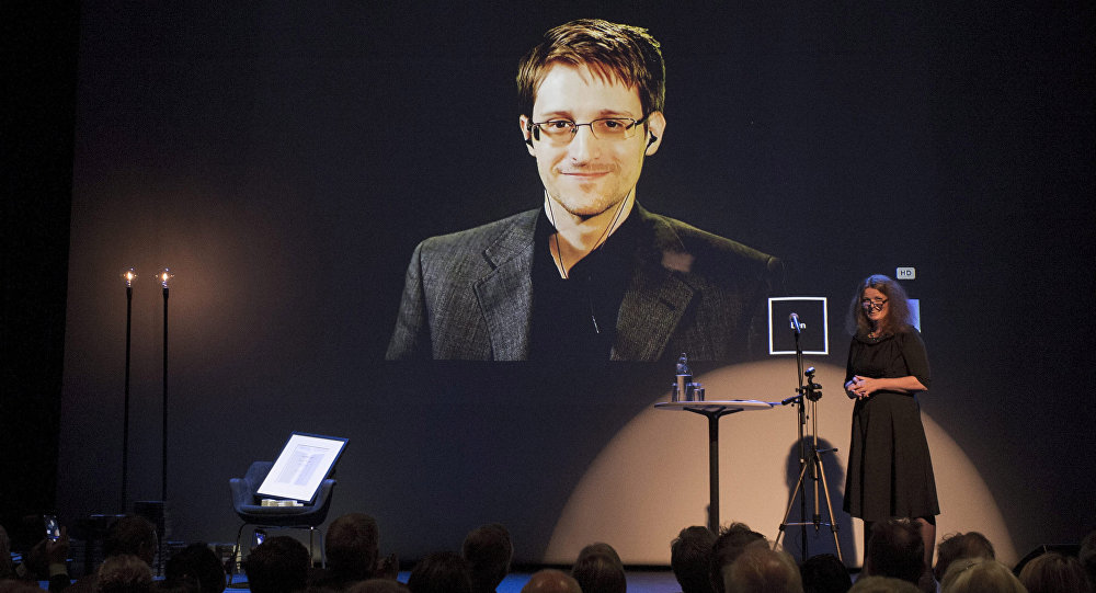 A chair is pictured on stage as former U.S. National Security Agency contractor Edward Snowden is awarded the Bjornson prize Molde, Norway, in this September 5, 2015 file photo