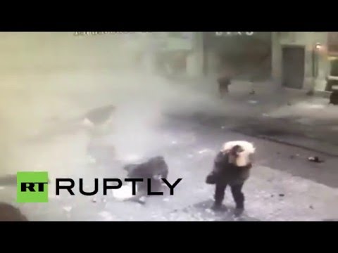 Turkey: CCTV footage captures moment of suicide bomb blast in Istanbul