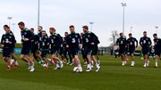 The Ireland team pictured at training on Monday afternoon