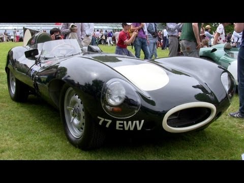 1956 Jaguar D-Type Start & Revs SOUND