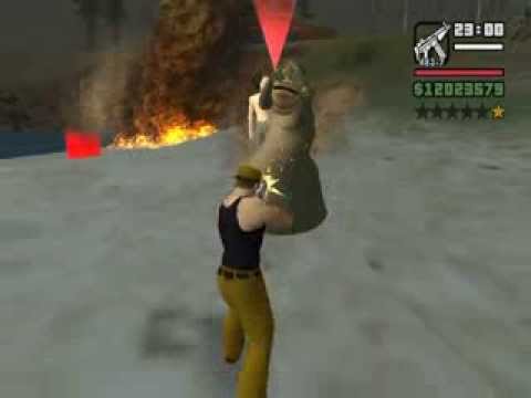 GTA San Andreas Cj vs Dracula Y El Moustro Del Lago  Loquendo