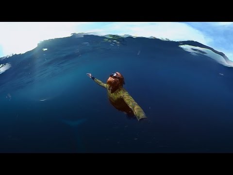 GoPro Spherical: Diving with a Blue Whale in VR