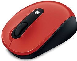 マイクロソフト ワイヤレス マウス コンパクトサイズ 高精細読み取りセンサー Sculpt Mobile Mouse ファイヤーレッド (43U-00040)