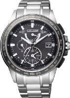 [シチズン]CITIZEN 腕時計 ATTESA アテッサ Eco-Drive エコ・ドライブ 電波時計 ダブルダイレクトフライト 針表示式  マスコミモデル AT9024-58E メンズ