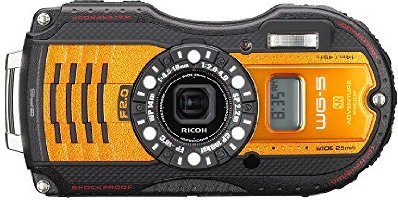 RICOH 防水デジタルカメラ WG-5GPS オレンジ 防水14m耐ショック2.2m耐寒-10度 RICOH WG-5GPSOR 04662