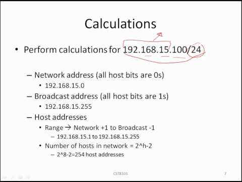 IPv4 - Calculating the network, host and broadcast addresses -  Part 1 of 2