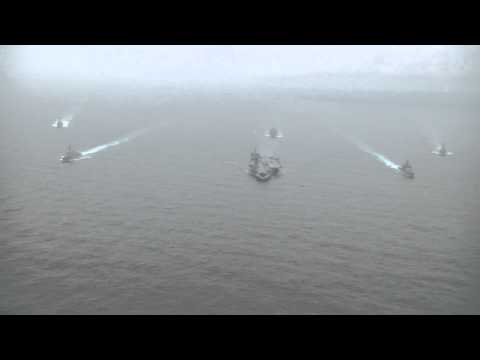 USS Enterprise Carrier Strike Group Formation