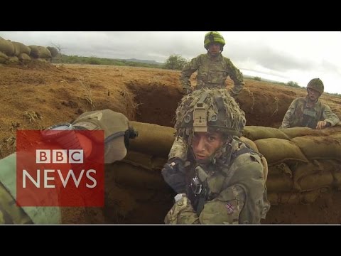 Inside British Army training mission in Kenya - BBC News