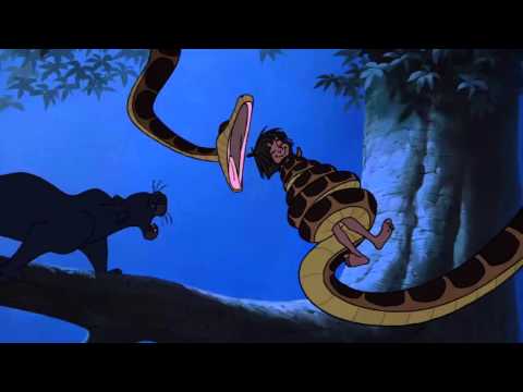 The Jungle Book - Kaa tries to eat Mowgli HD