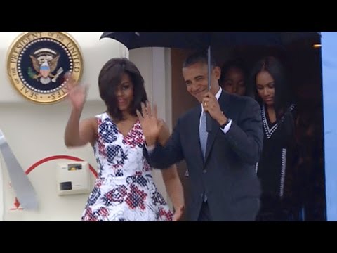 President Obama arrives in Cuba on historic visit