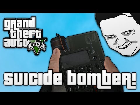 GTA V: SUICIDE BOMBERS! (GTA 5 Online Funny Moments)